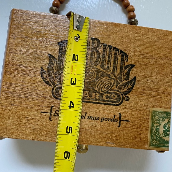 One of a a Kind Handmade Big Butt CigarBox Purse w/dust bag - Picture 8 of 14